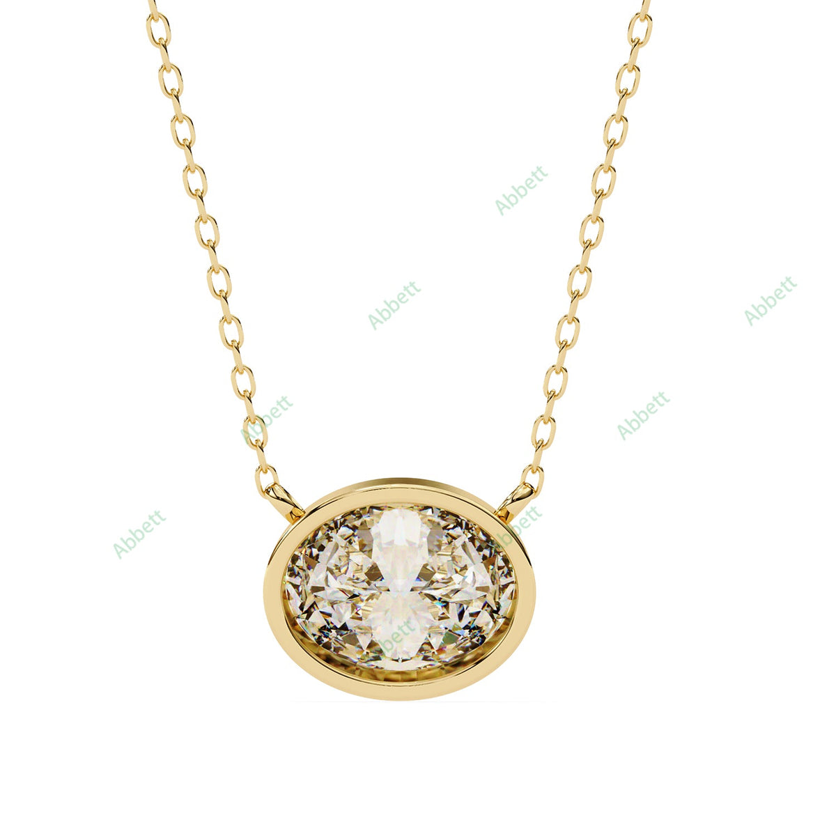 Bezel Solitaire Pendant PE1228