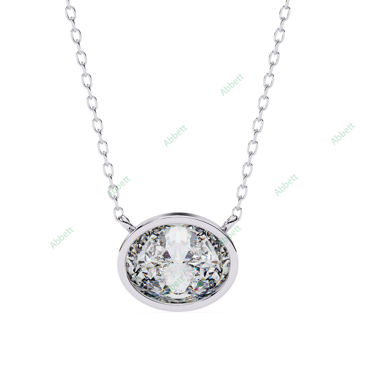 Bezel Solitaire Pendant PE1228