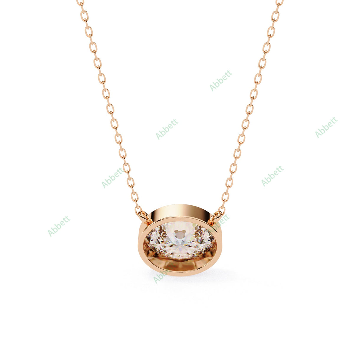 Bezel Solitaire Pendant PE1228