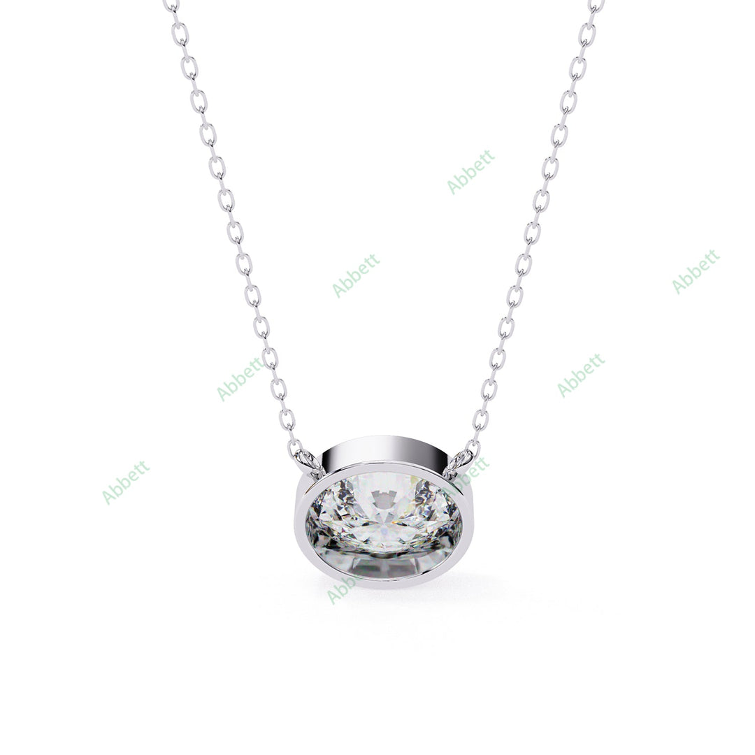 Round Solitaire Pendant PE1228