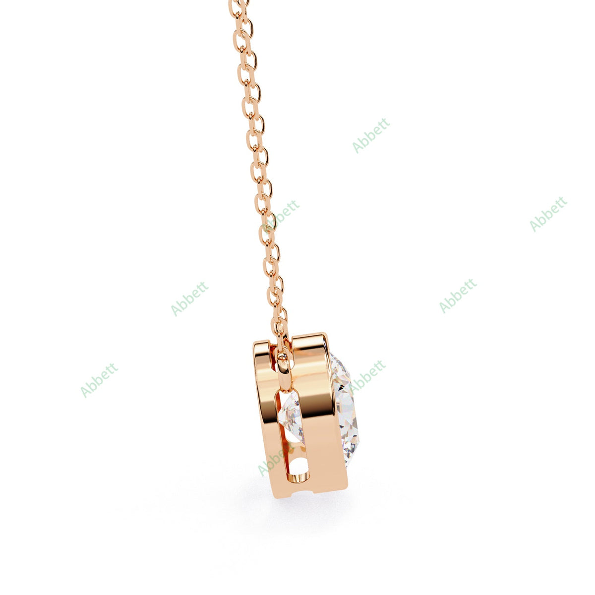 Bezel Solitaire Pendant PE1229