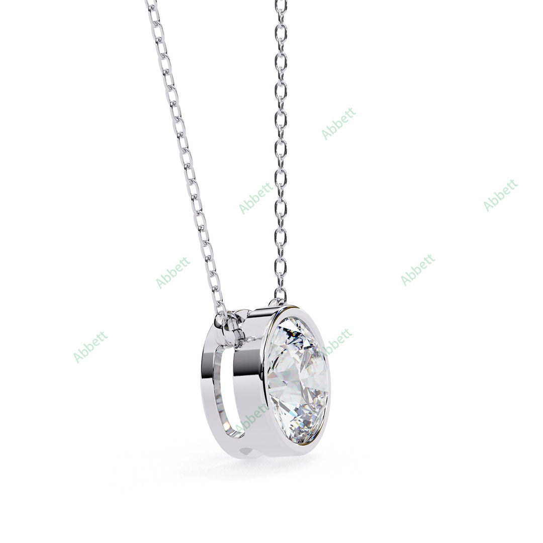 Round Solitaire Pendant PE1229