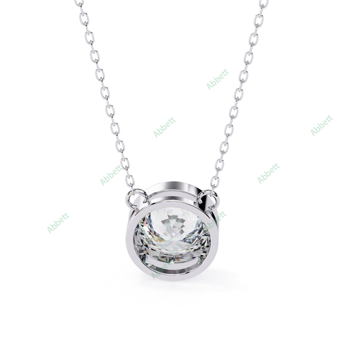 Bezel Solitaire Pendant PE1229