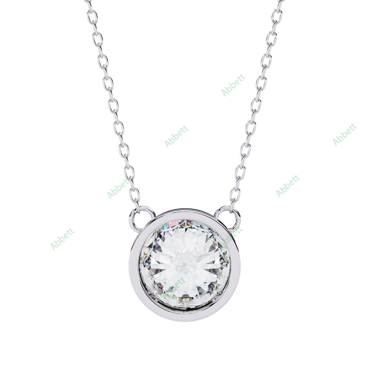 Bezel Solitaire Pendant PE1229