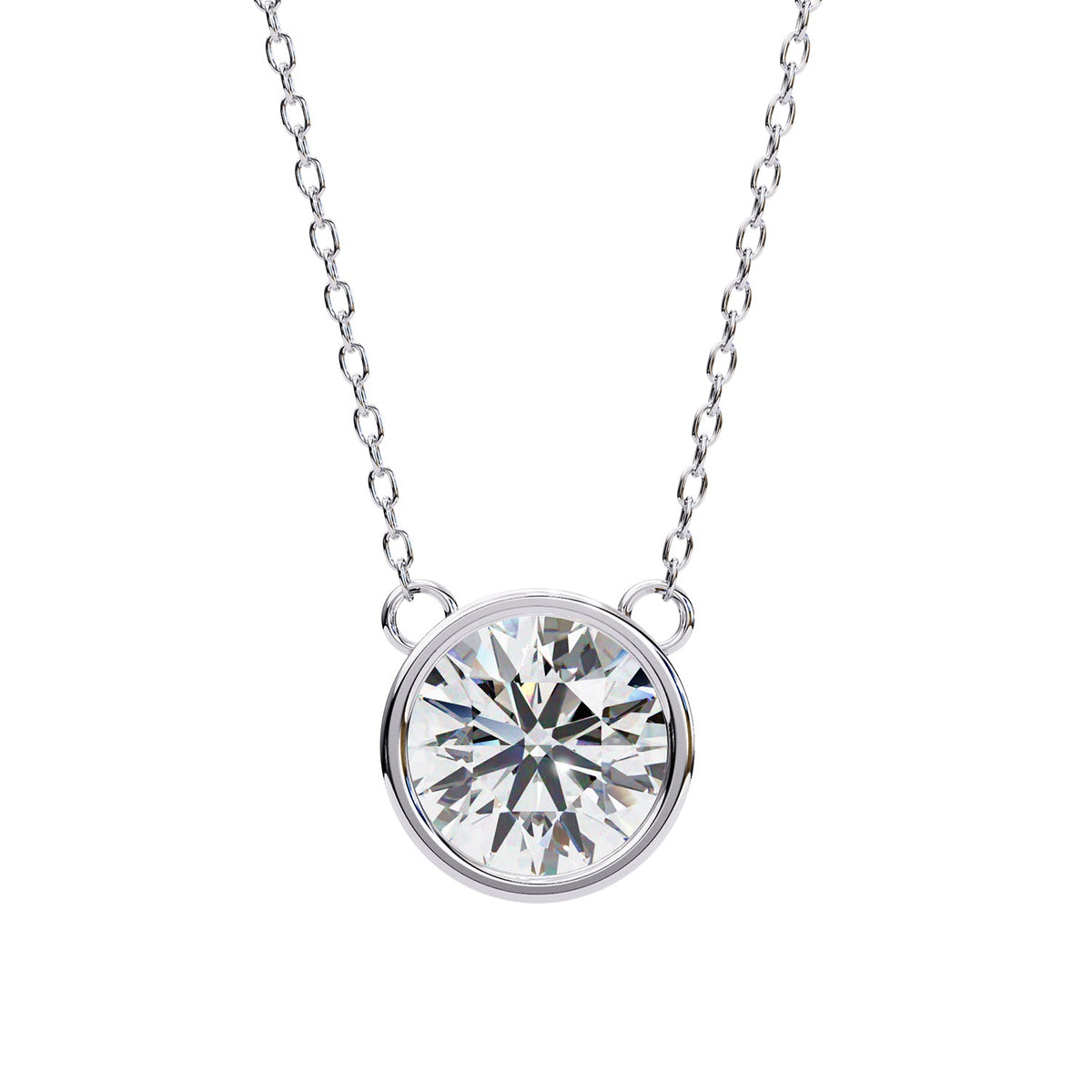 Bezel Solitaire Pendant PE1229