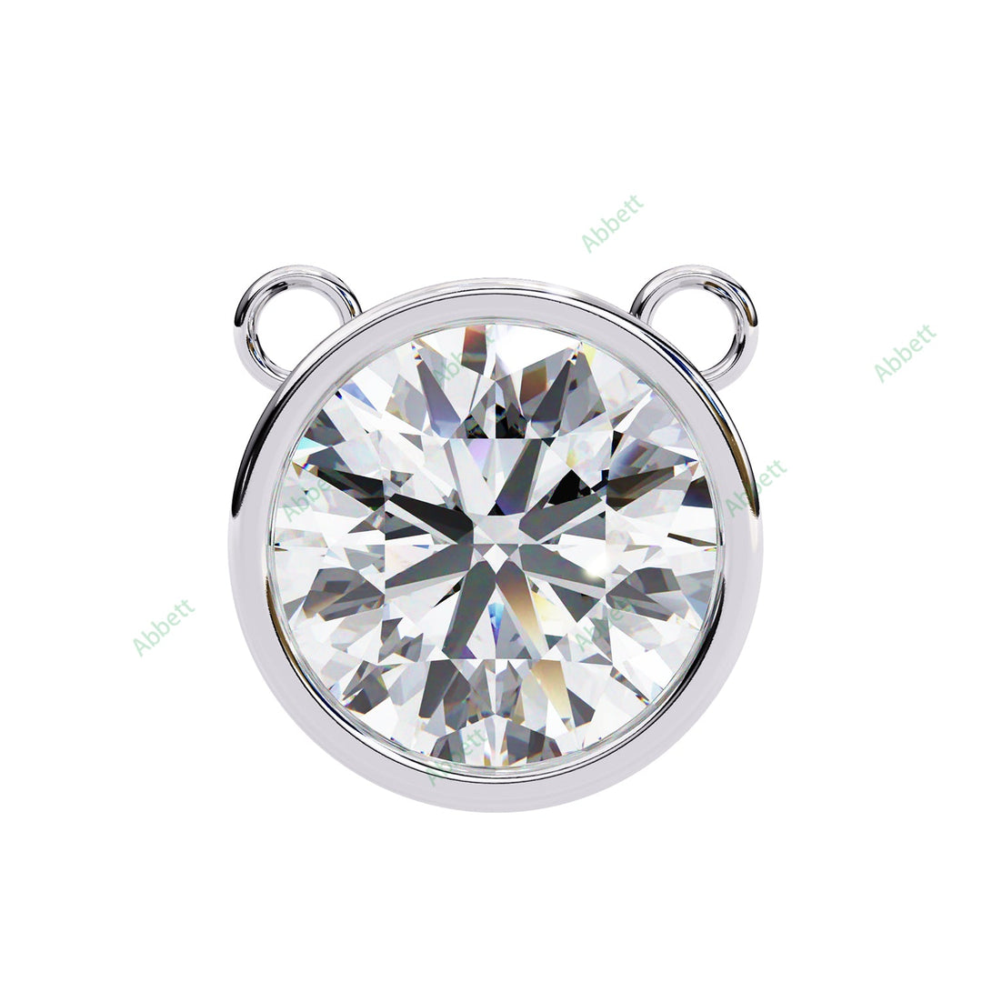 Round Solitaire Pendant PE1229