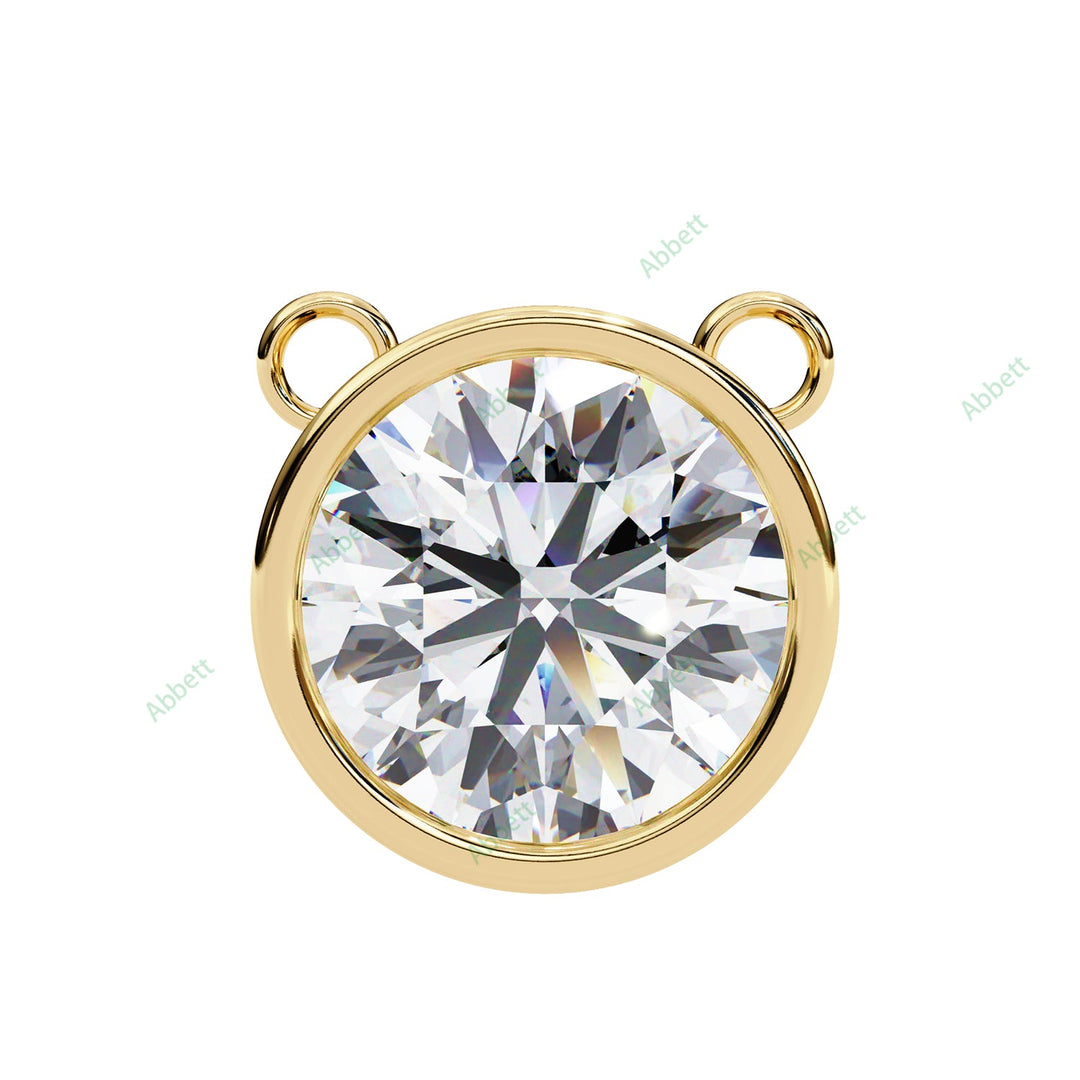 Round Solitaire Pendant PE1229
