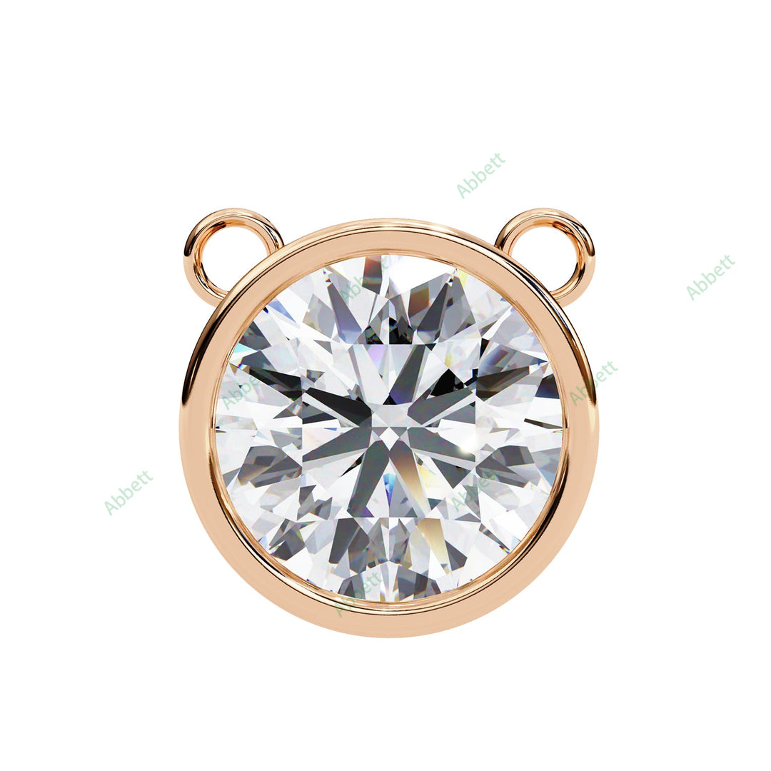 Round Solitaire Pendant PE1229