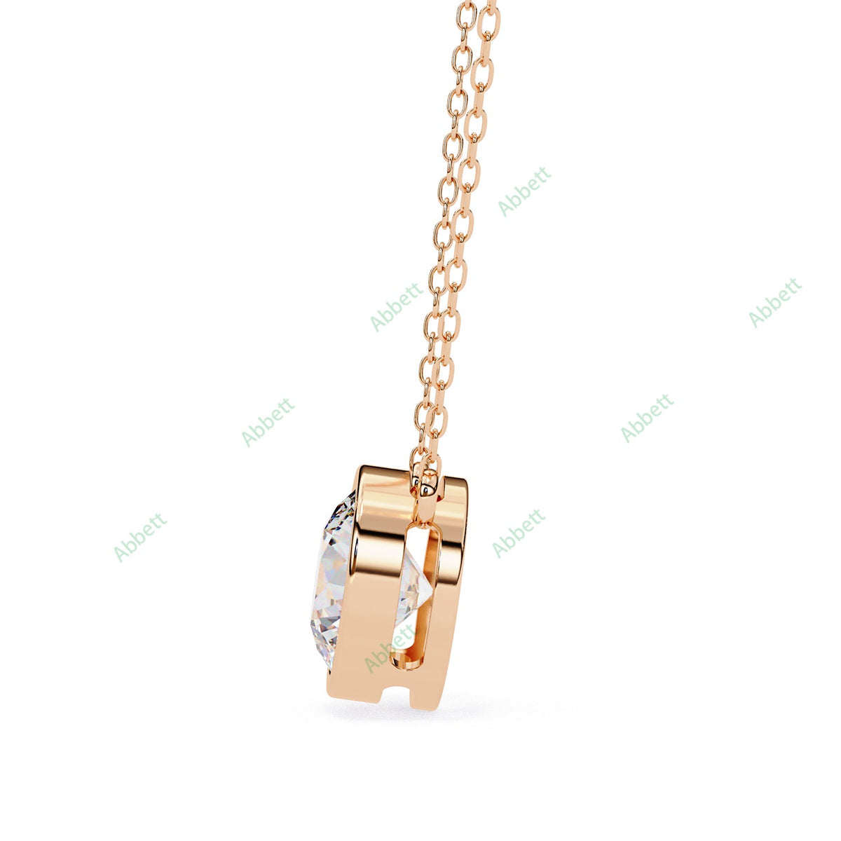 Bezel Solitaire Pendant PE1229