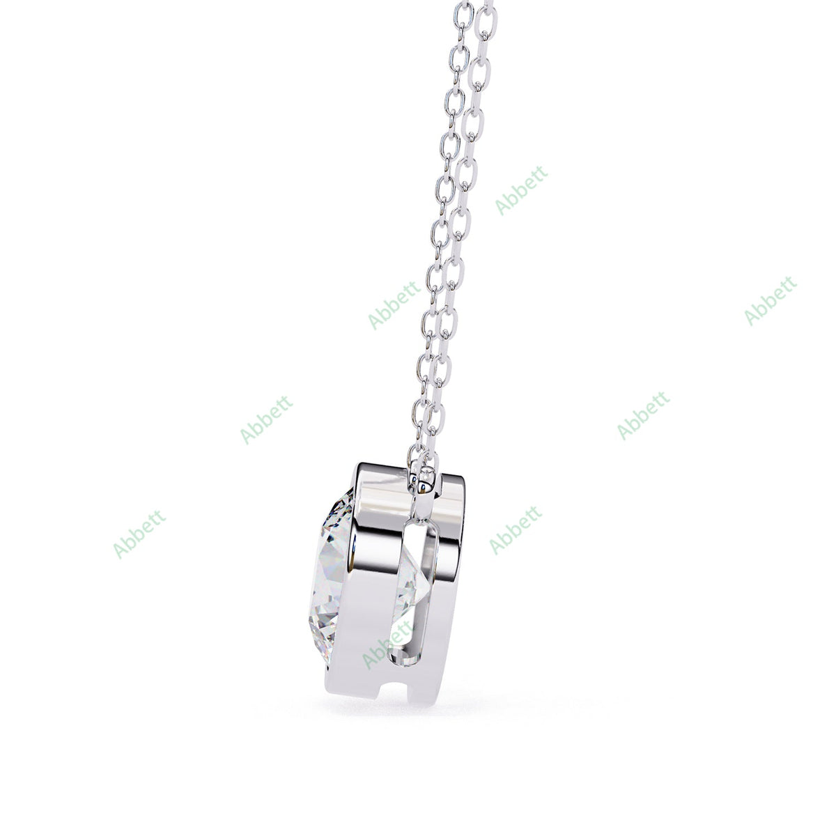 Bezel Solitaire Pendant PE1229