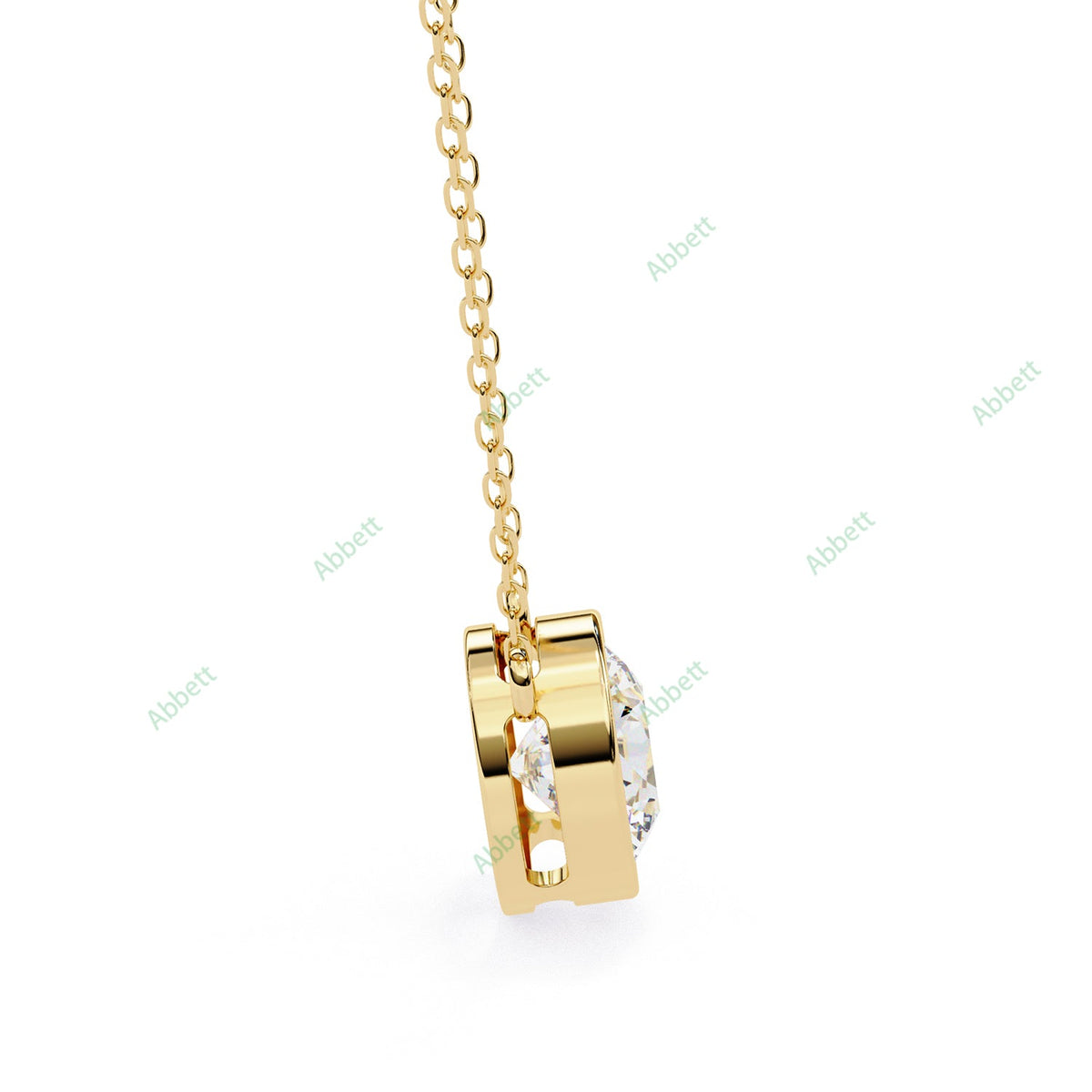 Bezel Solitaire Pendant PE1229