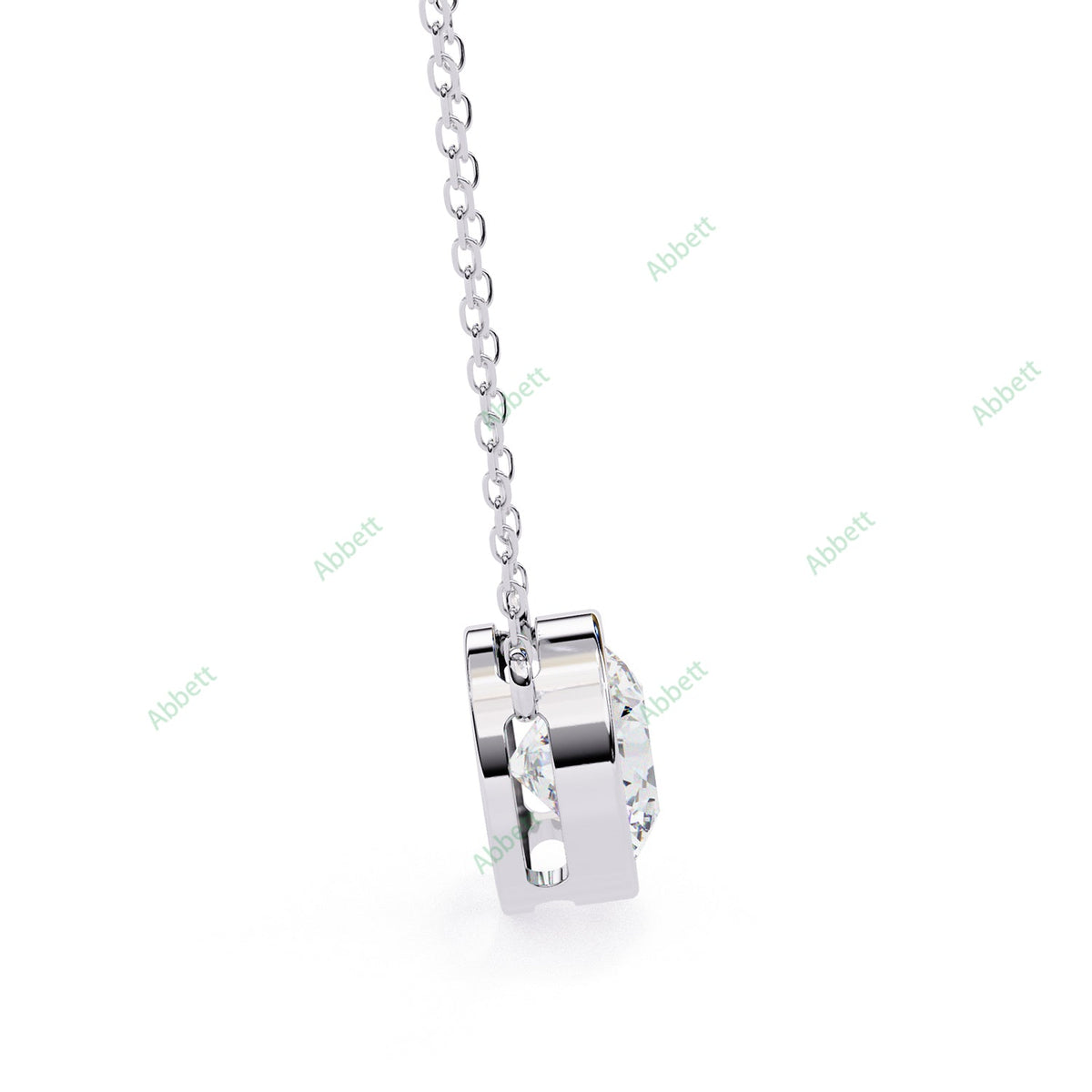 Bezel Solitaire Pendant PE1229