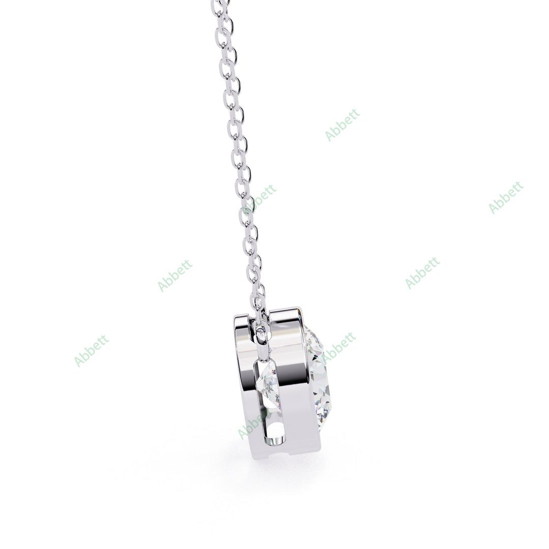 Round Solitaire Pendant PE1229