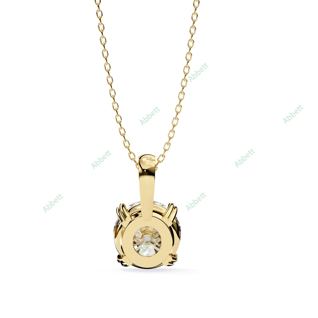 Round Solitaire Pendant PE1230