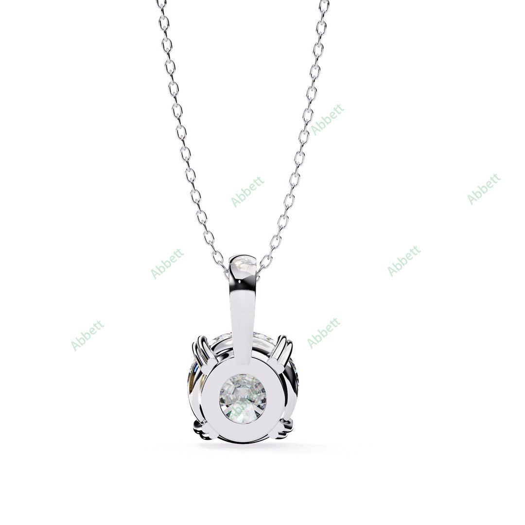 Round Solitaire Pendant PE1230