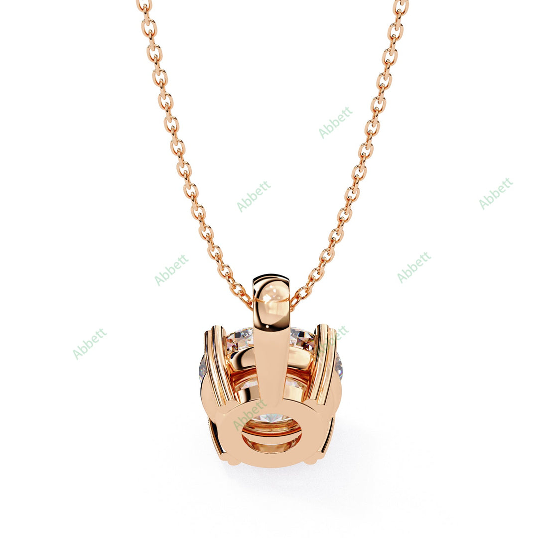 Round Solitaire Pendant PE1230