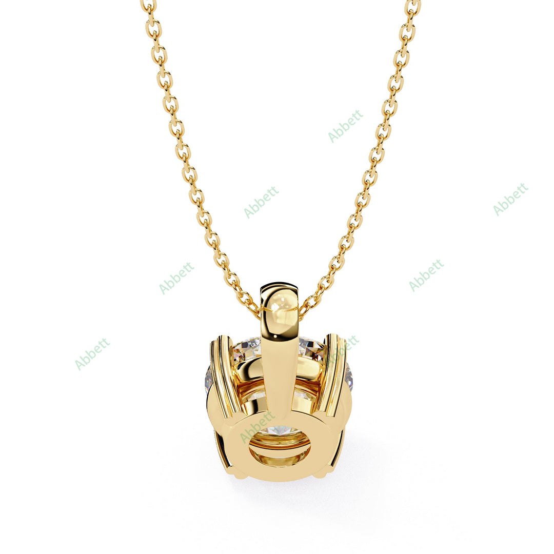 Round Solitaire Pendant PE1230