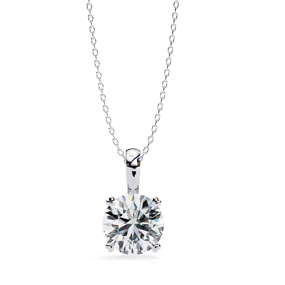 Round Solitaire Pendant PE1230