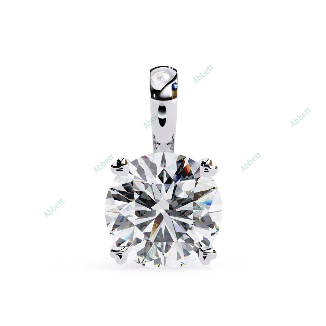 Round Solitaire Pendant PE1230