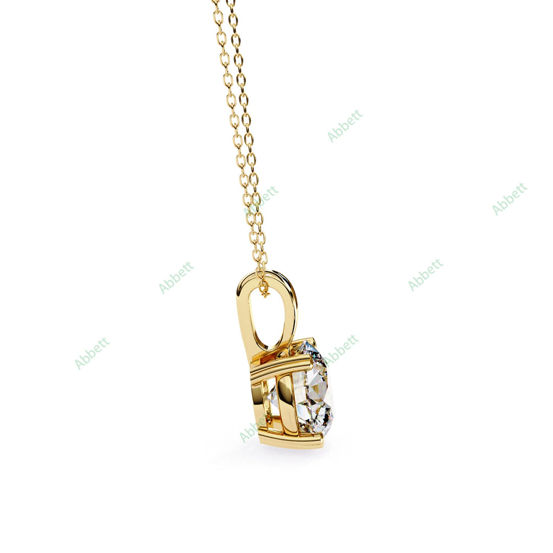 Round Solitaire Pendant PE1230