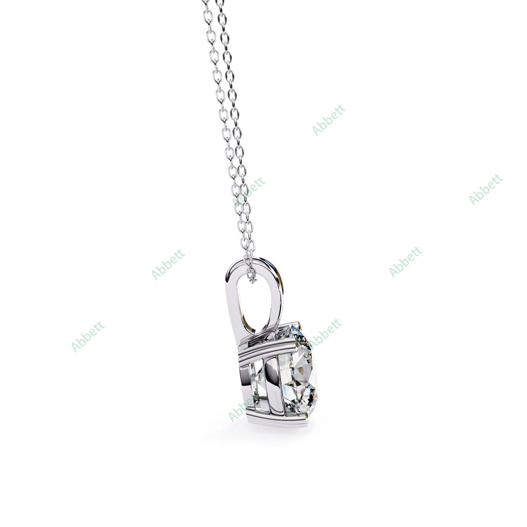 Round Solitaire Pendant PE1230
