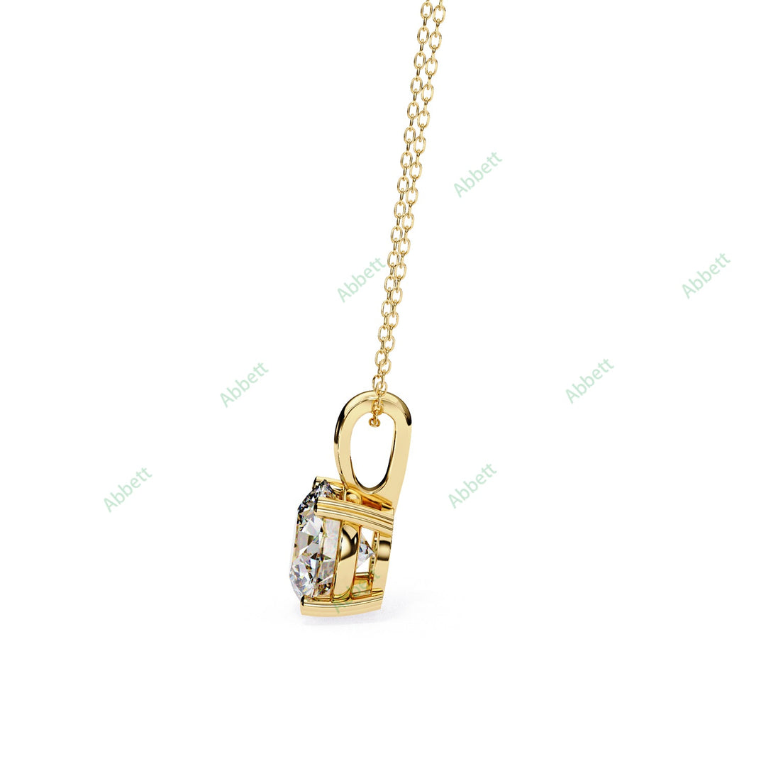 Round Solitaire Pendant PE1230