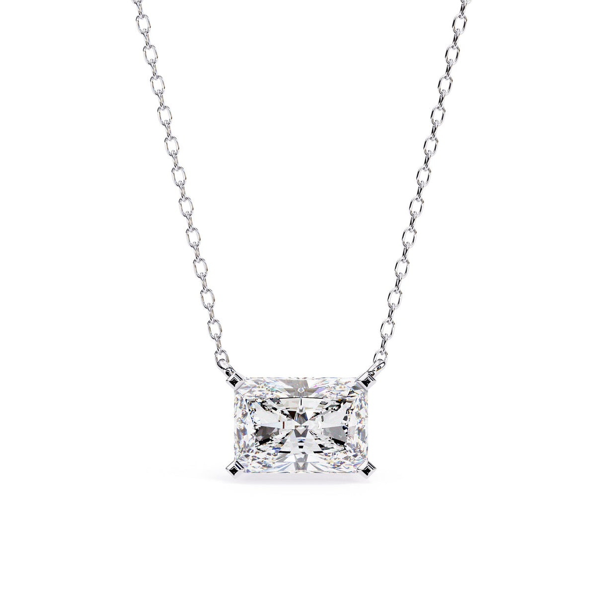East West Solitaire Pendant PE1231
