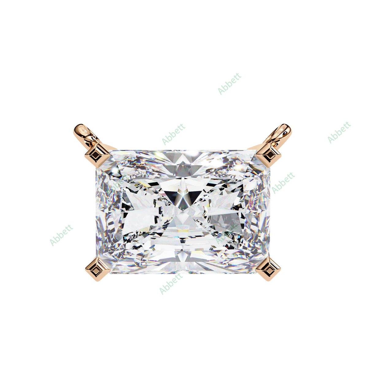 East West Solitaire Pendant PE1231