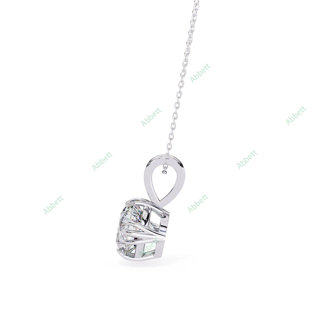Round Solitaire Pendant PE1232