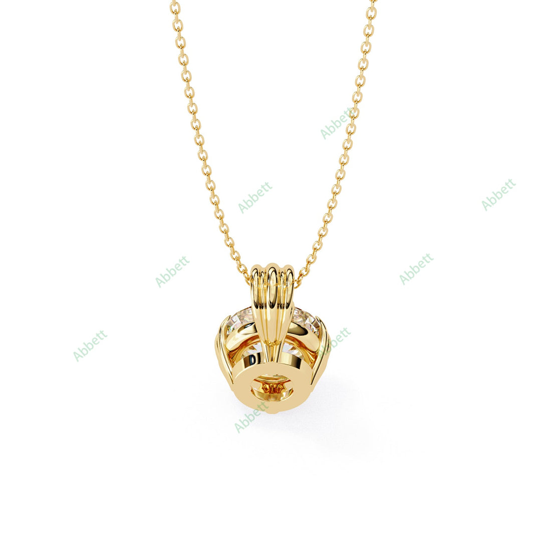 Round Solitaire Pendant PE1232