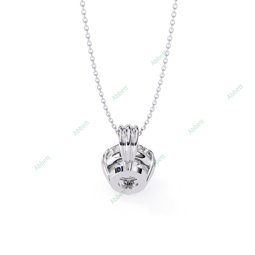 Round Solitaire Pendant PE1232