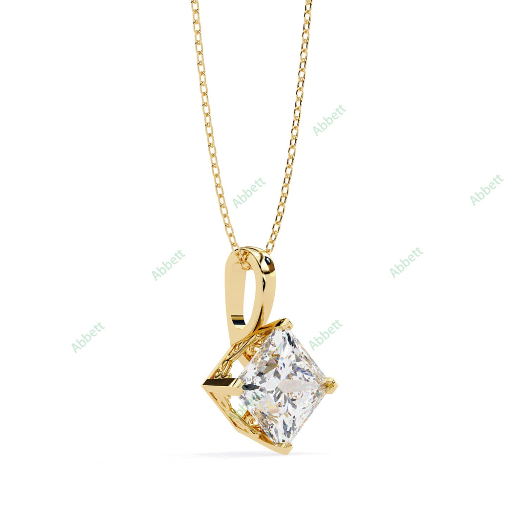Princess Solitaire Pendant PE1233