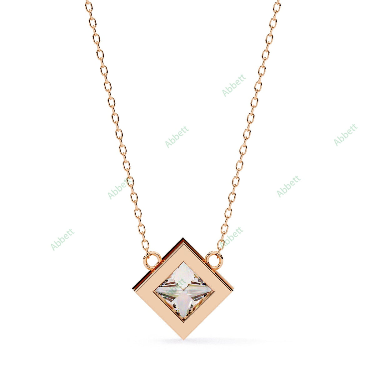 Bezel Solitaire Pendant PE1234