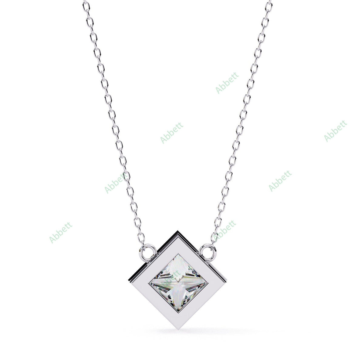 Bezel Solitaire Pendant PE1234