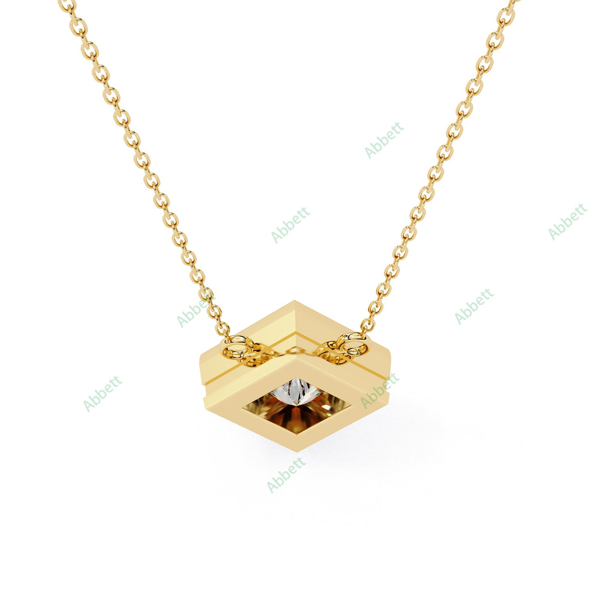Bezel Solitaire Pendant PE1234