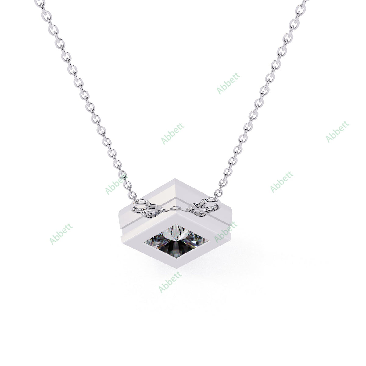 Bezel Solitaire Pendant PE1234