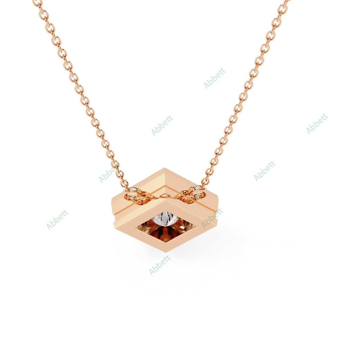 Bezel Solitaire Pendant PE1234