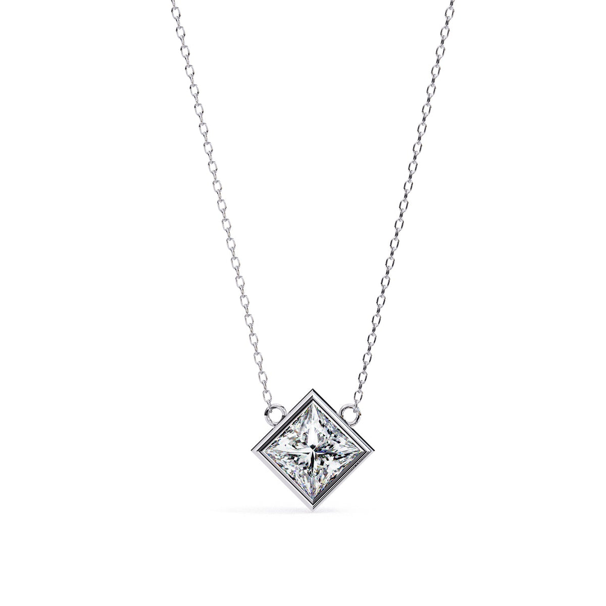 Bezel Solitaire Pendant PE1234