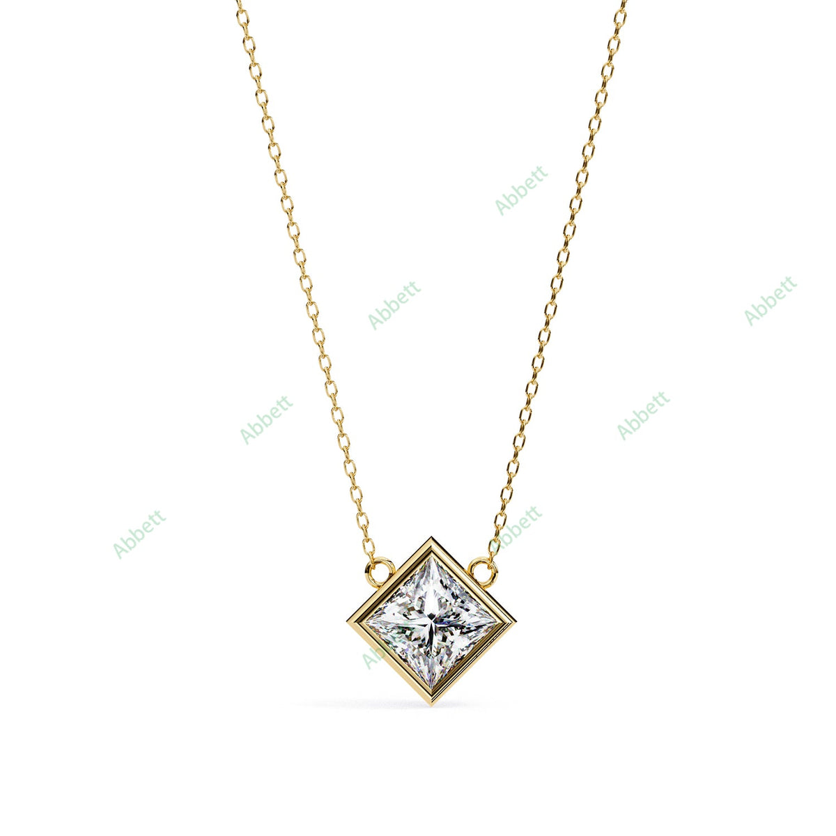 Bezel Solitaire Pendant PE1234