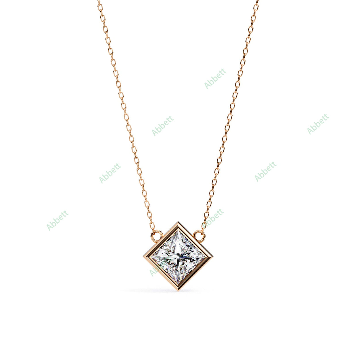 Bezel Solitaire Pendant PE1234