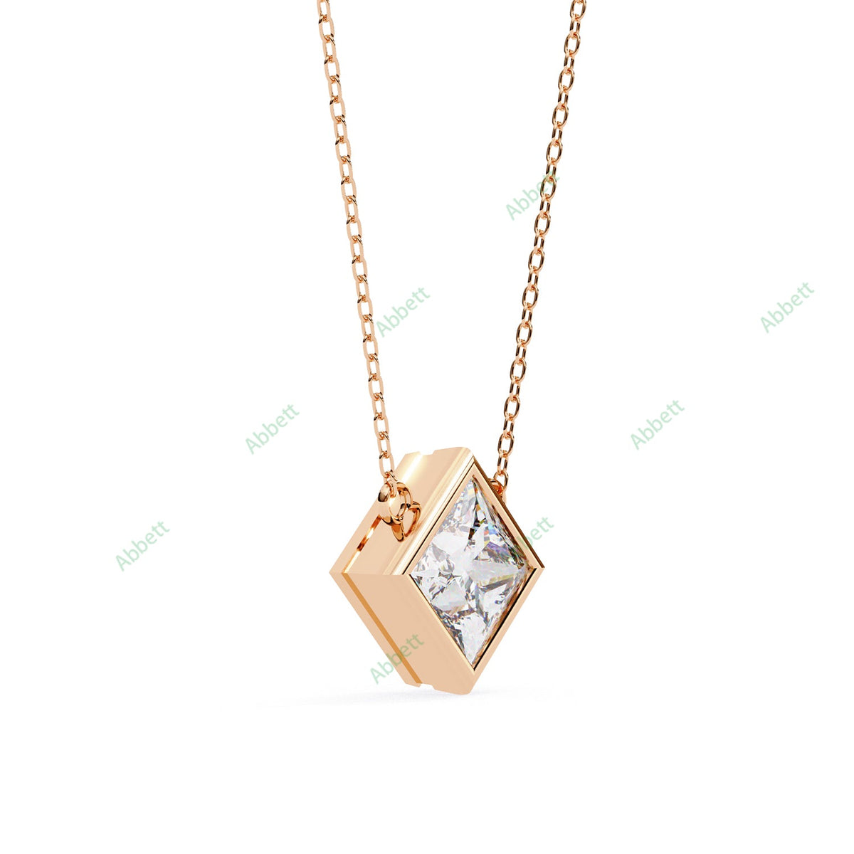 Bezel Solitaire Pendant PE1234
