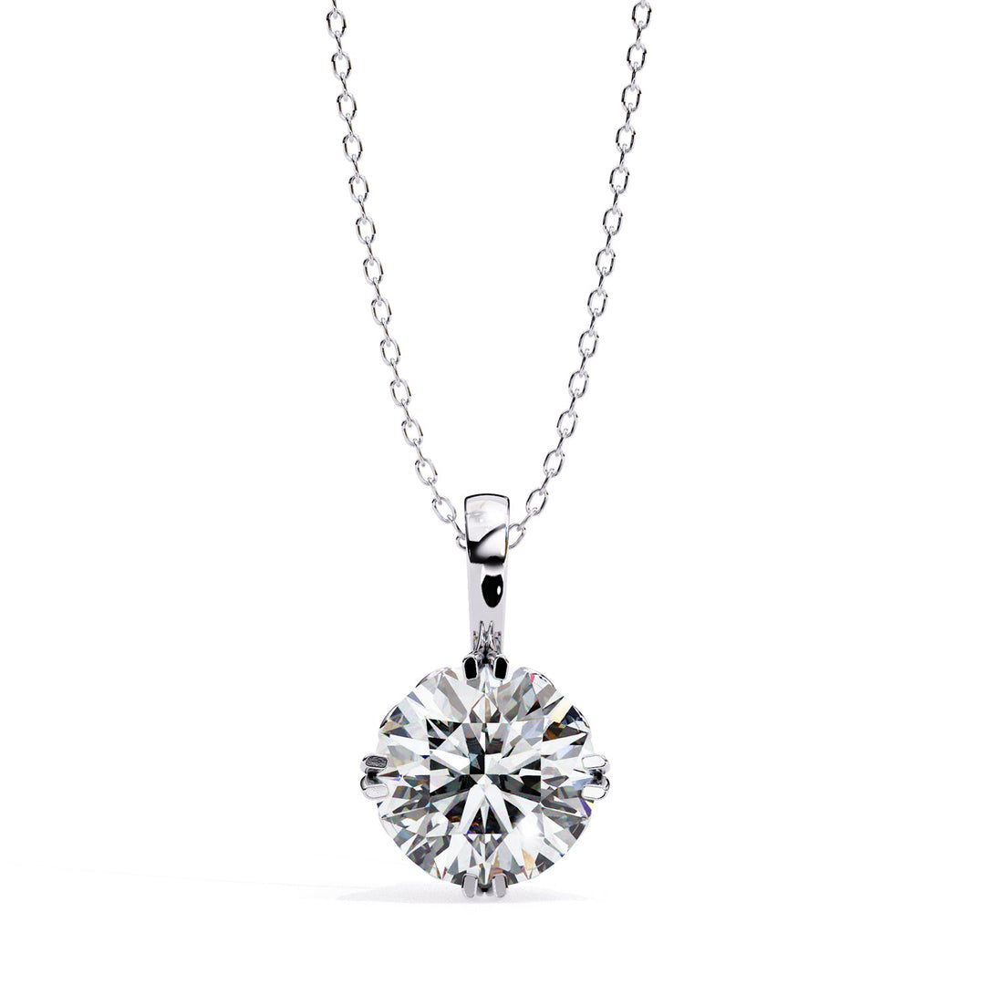 Round Solitaire Pendant PE1236