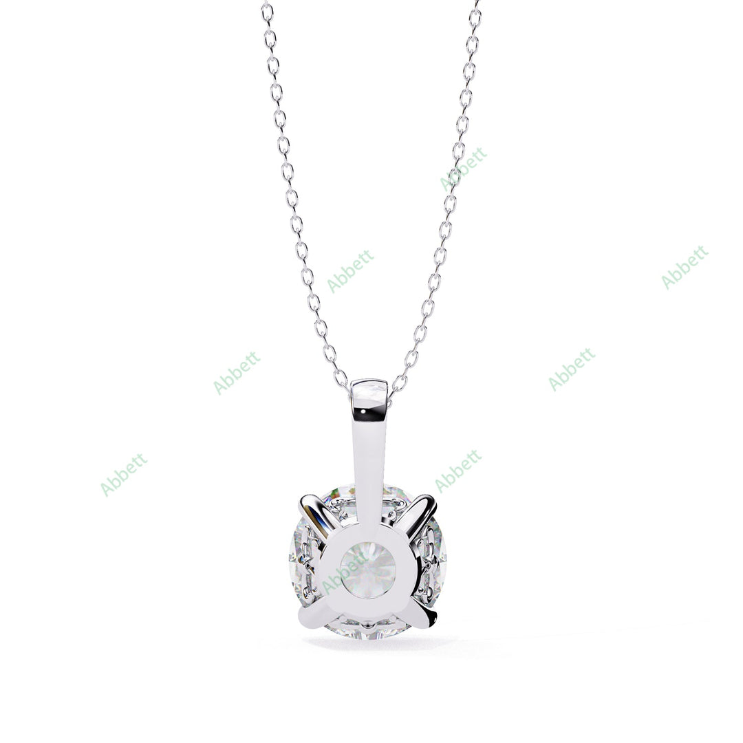 Round Solitaire Pendant PE1237