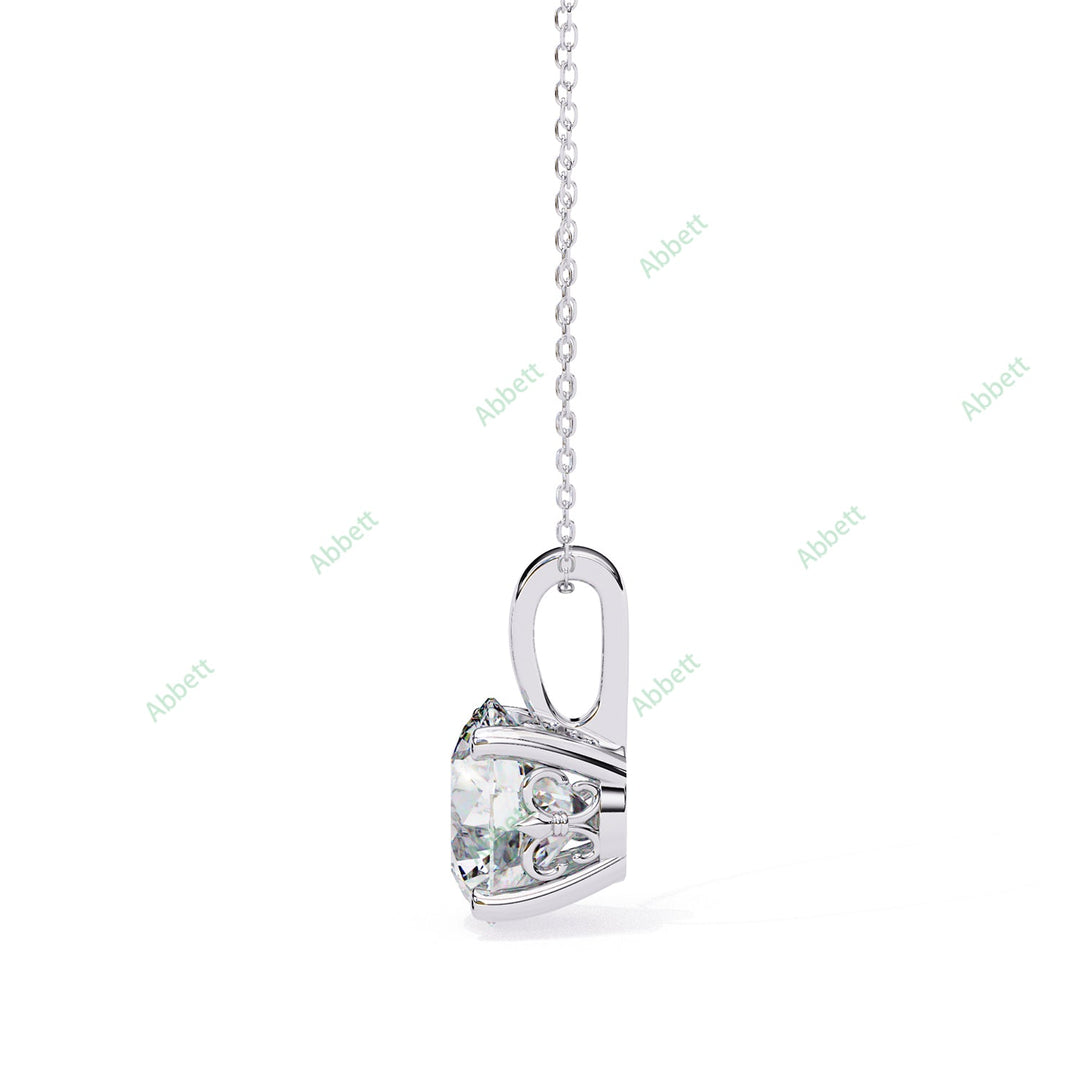 Round Solitaire Pendant PE1237