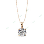 Load image into Gallery viewer, Round Solitaire Pendant PE1237
