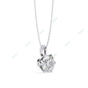 Round Solitaire Pendant PE1238