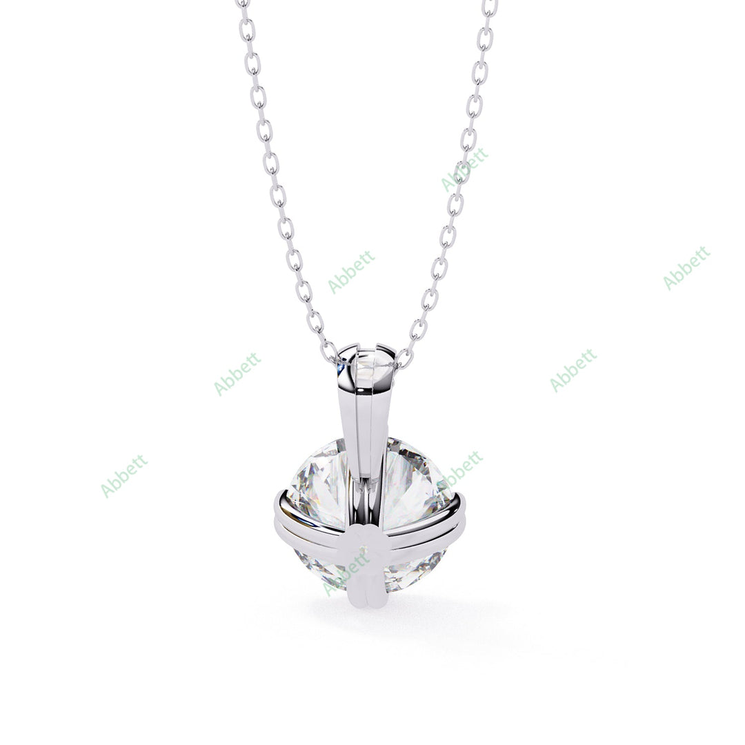 Round Solitaire Pendant PE1239
