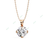 Load image into Gallery viewer, Round Solitaire Pendant PE1239
