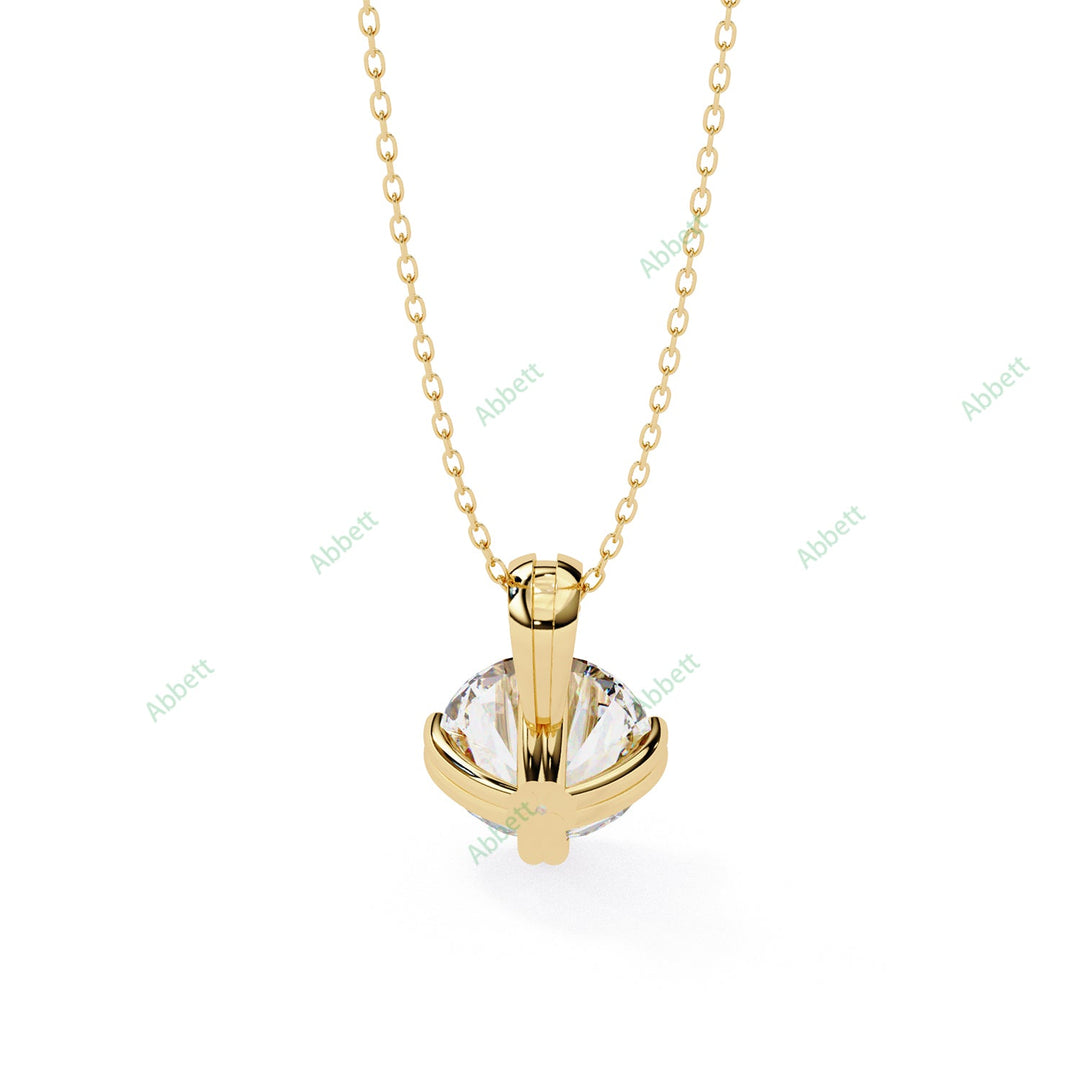 Round Solitaire Pendant PE1239