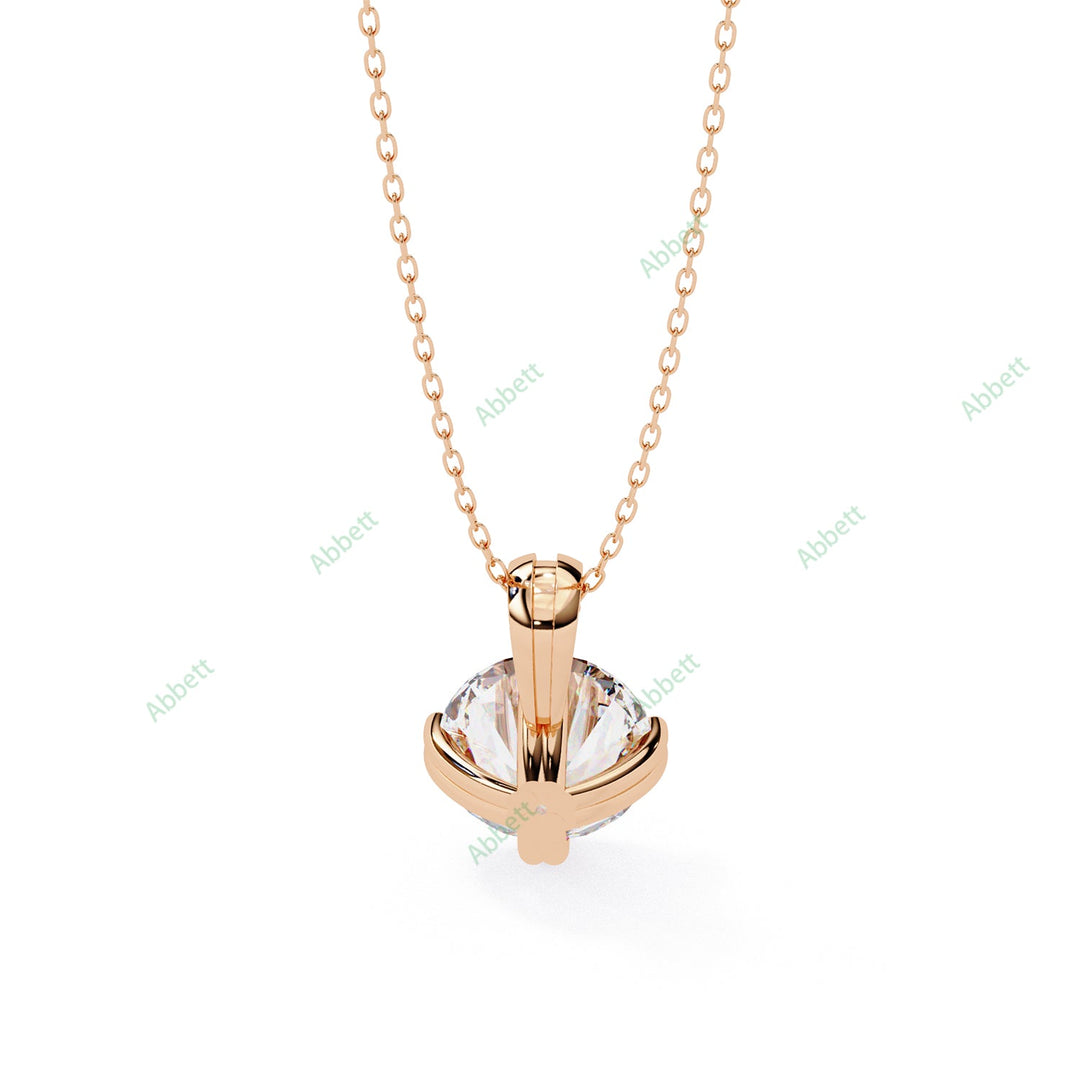 Round Solitaire Pendant PE1239